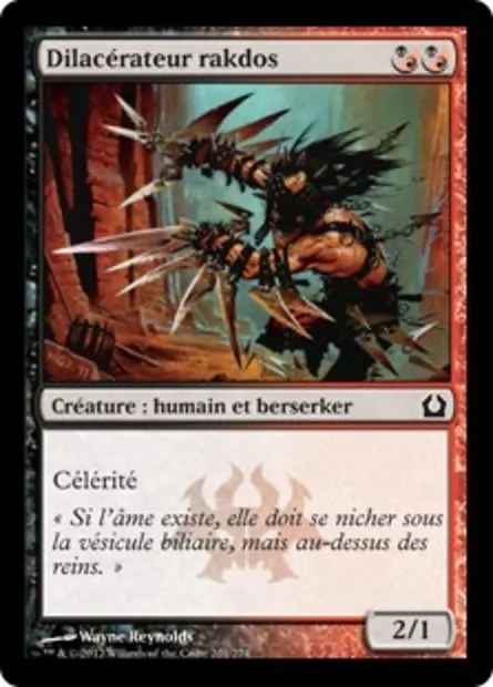 Dilacérateur rakdos, carte Magic RTR 221 — extension Retour à Ravnica