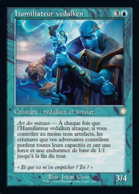 Humiliateur vedalken, carte Magic BRC 100 — extension The Brothers' War Commander
