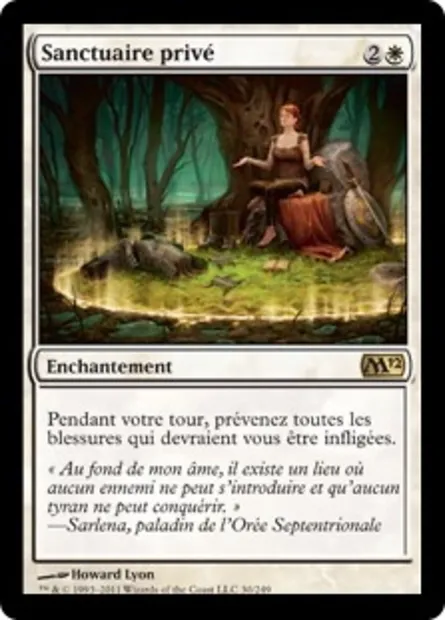 Sanctuaire privé, carte Magic M12 30 — extension Magic 2012