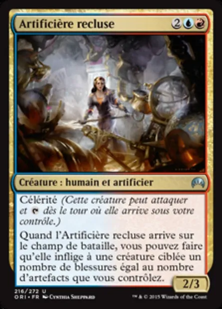Artificière recluse, carte Magic ORI 216 — extension Magic Origines