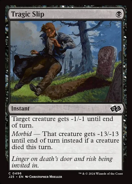 Tragic Slip, Magic card J25 496 — Foundations Jumpstart set