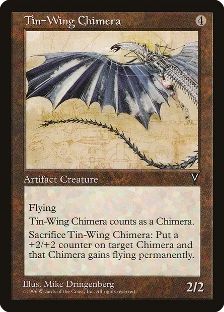 Tin-Wing Chimera, Magic card VIS 157 — Visions set