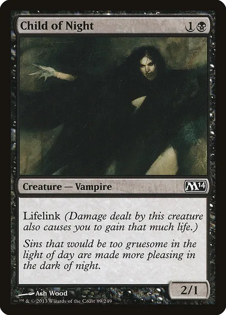 Child of Night, Magic card M14 89 — Magic 2014 set