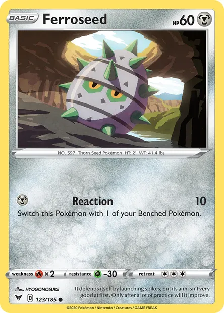 Ferroseed, Pokémon card VIV 123 — Vivid Voltage set