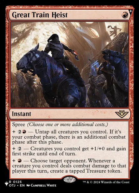 Great Train Heist, Magic card PLST OTJ-125 — The List set