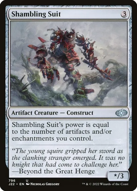 Shambling Suit, Magic card J22 796 — Jumpstart 2022 set