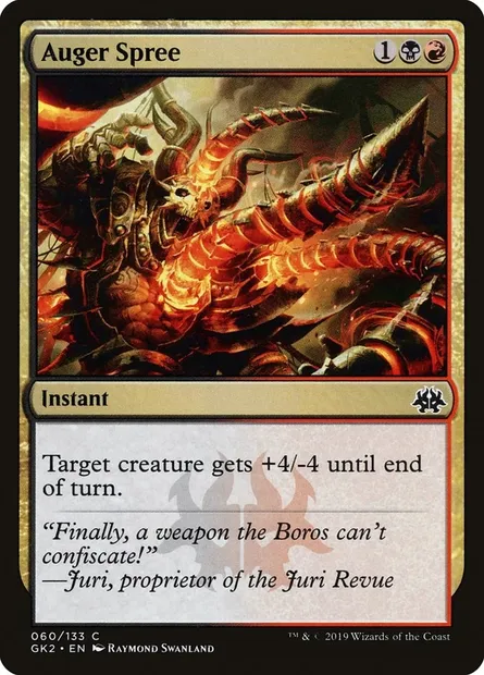 Auger Spree, Magic card GK2 60 — RNA Guild Kit set