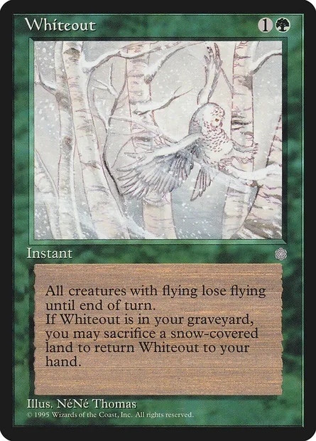 Whiteout, Magic card ICE 275 — Ice Age set