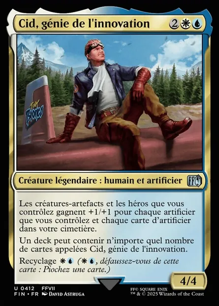 Cid, génie de l'innovation, carte Magic FIN 412 — extension Final Fantasy