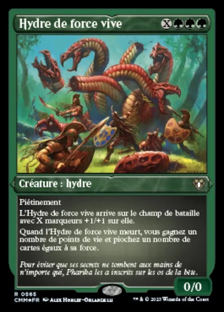 Hydre de force vive, carte Magic CMM 565 — extension Commander Masters