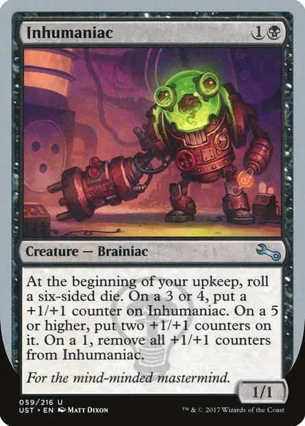 Inhumaniac, carte Magic UST 59 — extension Unstable