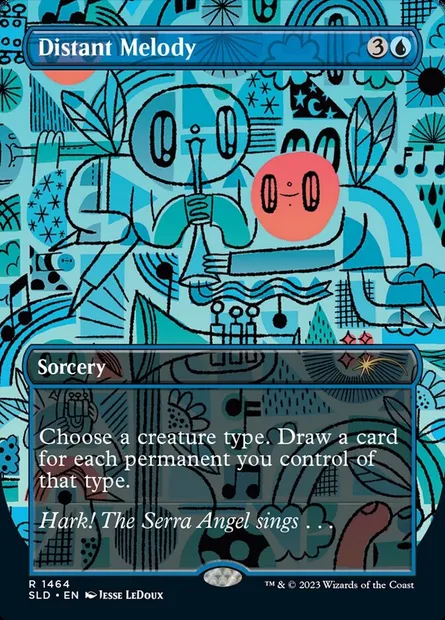 Distant Melody, Magic card SLD 1464 — Secret Lair Drop set