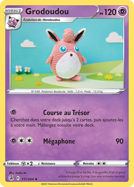 Grodoudou, carte Pokémon FST 111 — extension Poing de Fusion