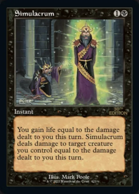Simulacrum, Magic card 30A 422 — 30th Anniversary Edition set