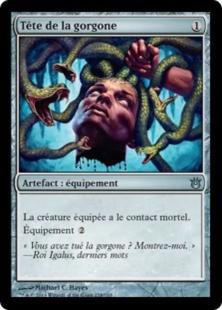 Tête de la gorgone, carte Magic BNG 158 — extension Créations divines