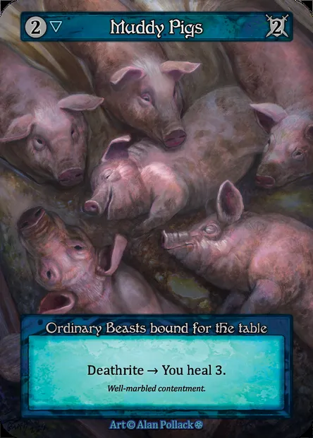 Muddy Pigs, carte Sorcery GOT 131 — extension Gothic