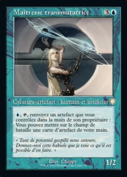 Maîtresse transmutatrice, carte Magic BRC 87 — extension The Brothers' War Commander