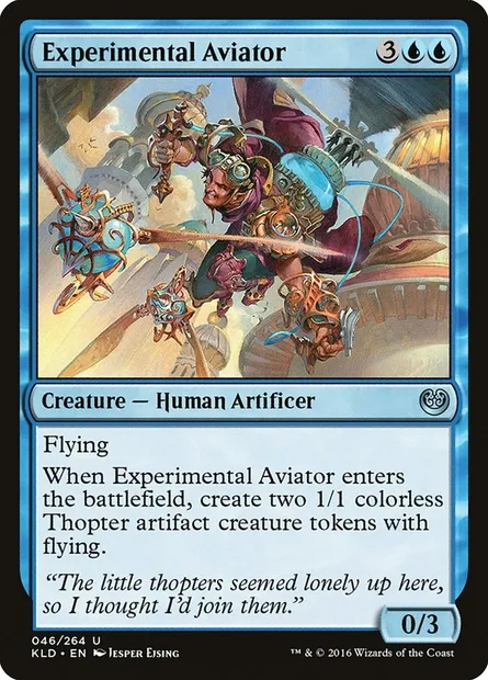 Experimental Aviator, Magic card KLD 46 — Kaladesh set