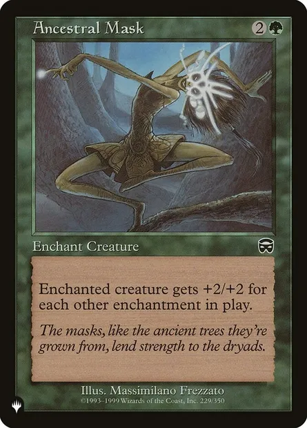 Masque ancestral, carte Magic PLST MMQ-229 — extension The List