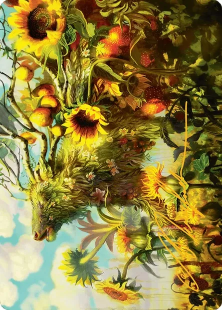 Beza, the Bounding Spring // Beza, the Bounding Spring, Magic card ABLB 1 — Bloomburrow Art Series set