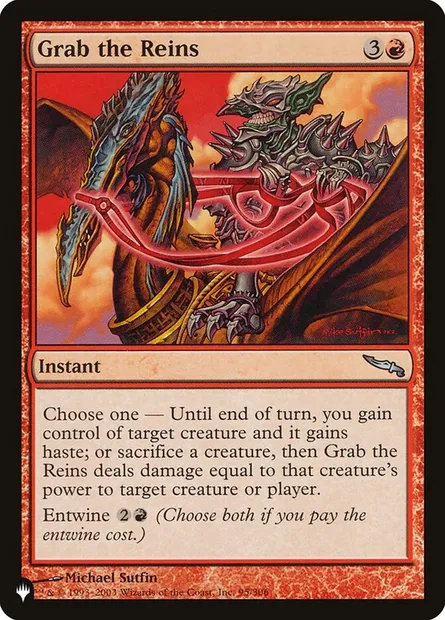 Saisie des rênes, carte Magic PLST MRD-95 — extension The List