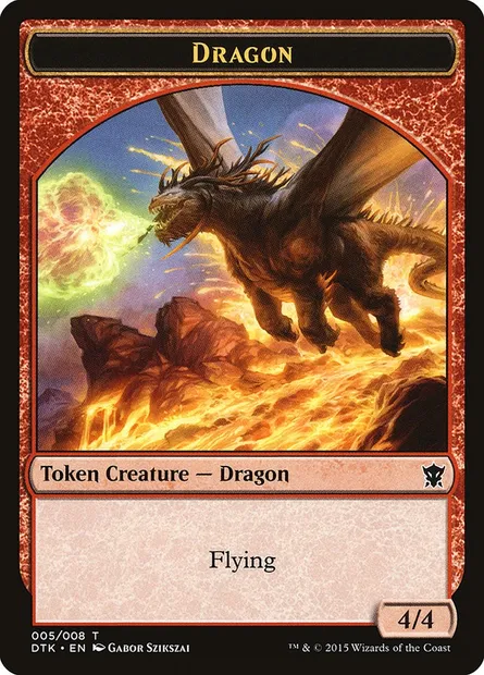 Dragon, Magic card TDTK 5 — Dragons of Tarkir Tokens set