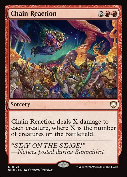 Chain Reaction, Magic card SOC 121 — Secrets of Strixhaven Commander set