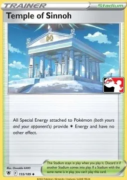 Temple of Sinnoh, Pokémon card PPS 155-2 — Play! Pokémon Prize Pack Series set