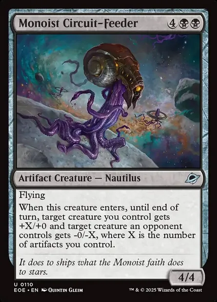 Monoist Circuit-Feeder, Magic card EOE 110 — Edge of Eternities set