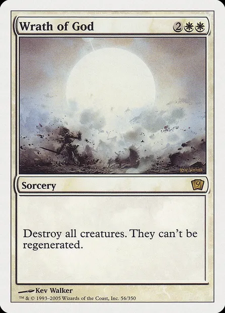 Wrath of God, Magic card 9ED 56 — Ninth Edition set