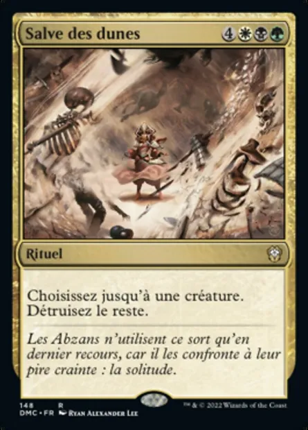 Salve des dunes, carte Magic DMC 148 — extension Dominaria United Commander