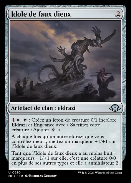 Idole de faux dieux, carte Magic MH3 210 — extension Modern Horizons 3