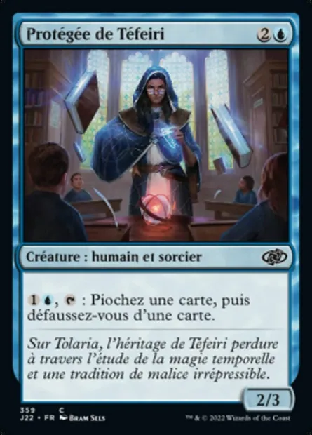 Protégée de Téfeiri, carte Magic J22 359 — extension Jumpstart 2022