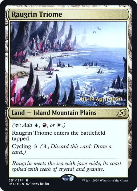 Raugrin Triome, Magic card PIKO 251s — Ikoria: Lair of Behemoths Promos set