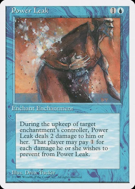 Power Leak, Magic card 4ED 92 — Fourth Edition set