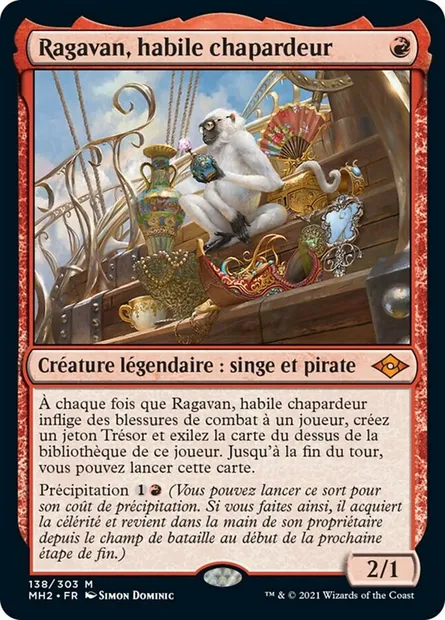 Ragavan, habile chapardeur, carte Magic MH2 138 — extension Horizons du Modern 2