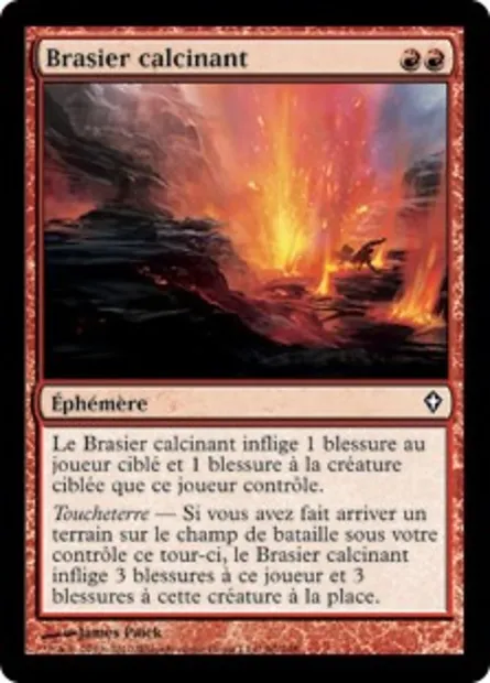 Brasier calcinant, carte Magic WWK 90 — extension Worldwake