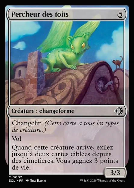 Percheur des toits, carte Magic ECL 2 — extension Lorwyn Eclipsed
