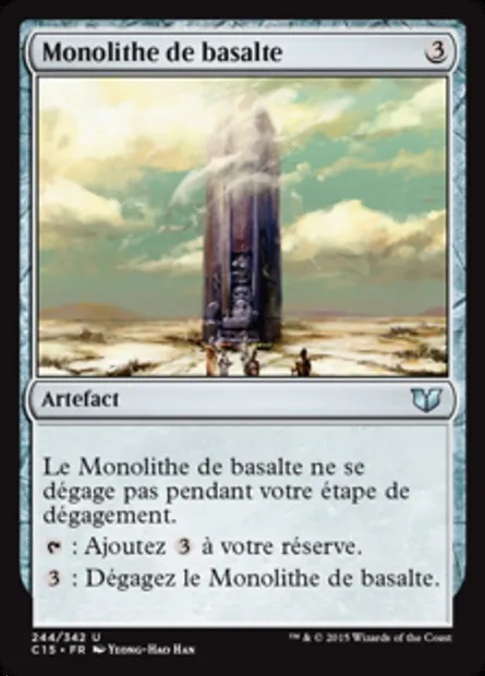 Monolithe de basalte, carte Magic C15 244 — extension Commander 2015