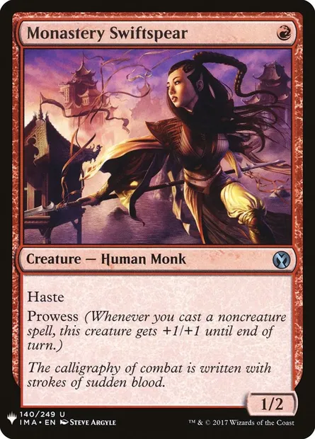 Monastery Swiftspear, Magic card PLST IMA-140 — The List set