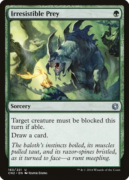 Irresistible Prey, Magic card CN2 183 — Conspiracy: Take the Crown set