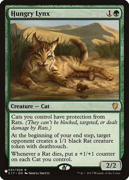 Hungry Lynx, Magic card PLST C17-31 — The List set