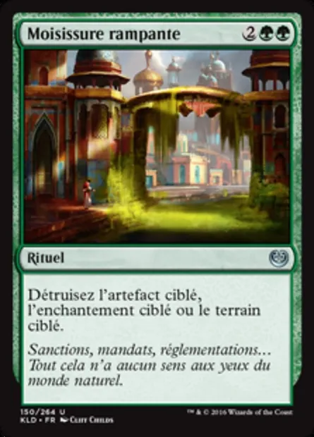 Moisissure rampante, carte Magic KLD 150 — extension Kaladesh