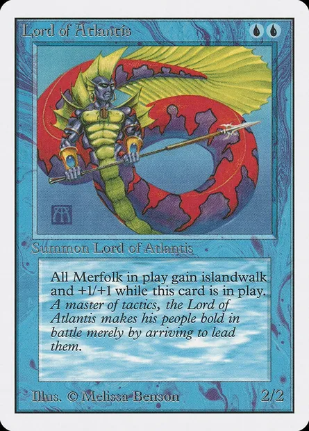 Lord of Atlantis, Magic card 2ED 63 — Unlimited Edition set