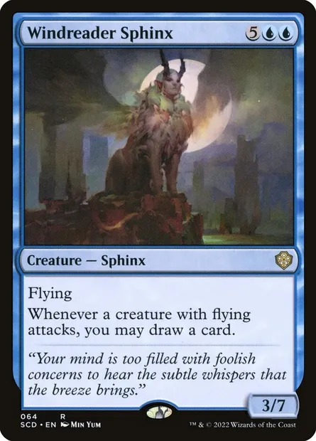 Sphinx déchiffre-vent, carte Magic SCD 64 — extension Starter Commander Decks