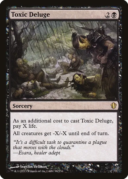 Toxic Deluge, Magic card C13 96 — Commander 2013 set