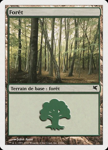 Forêt, carte Magic PSAL D23 — extension Salvat 2005