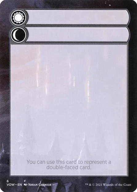 Double-Faced Substitute Card, carte Magic SVOW 6 — extension Innistrad: Crimson Vow Substitute Cards