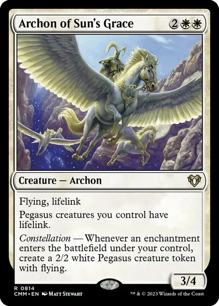 Archon of Sun's Grace, Magic card CMM 814 — Commander Masters set
