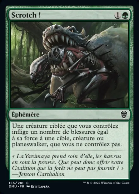 Scrotch !, carte Magic DMU 155 — extension Dominaria Uni